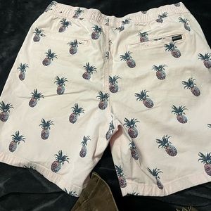 Light pink shorts pineapples size large